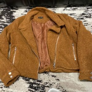 Brown cropped jacket